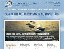Tablet Screenshot of familylawsolutions.net